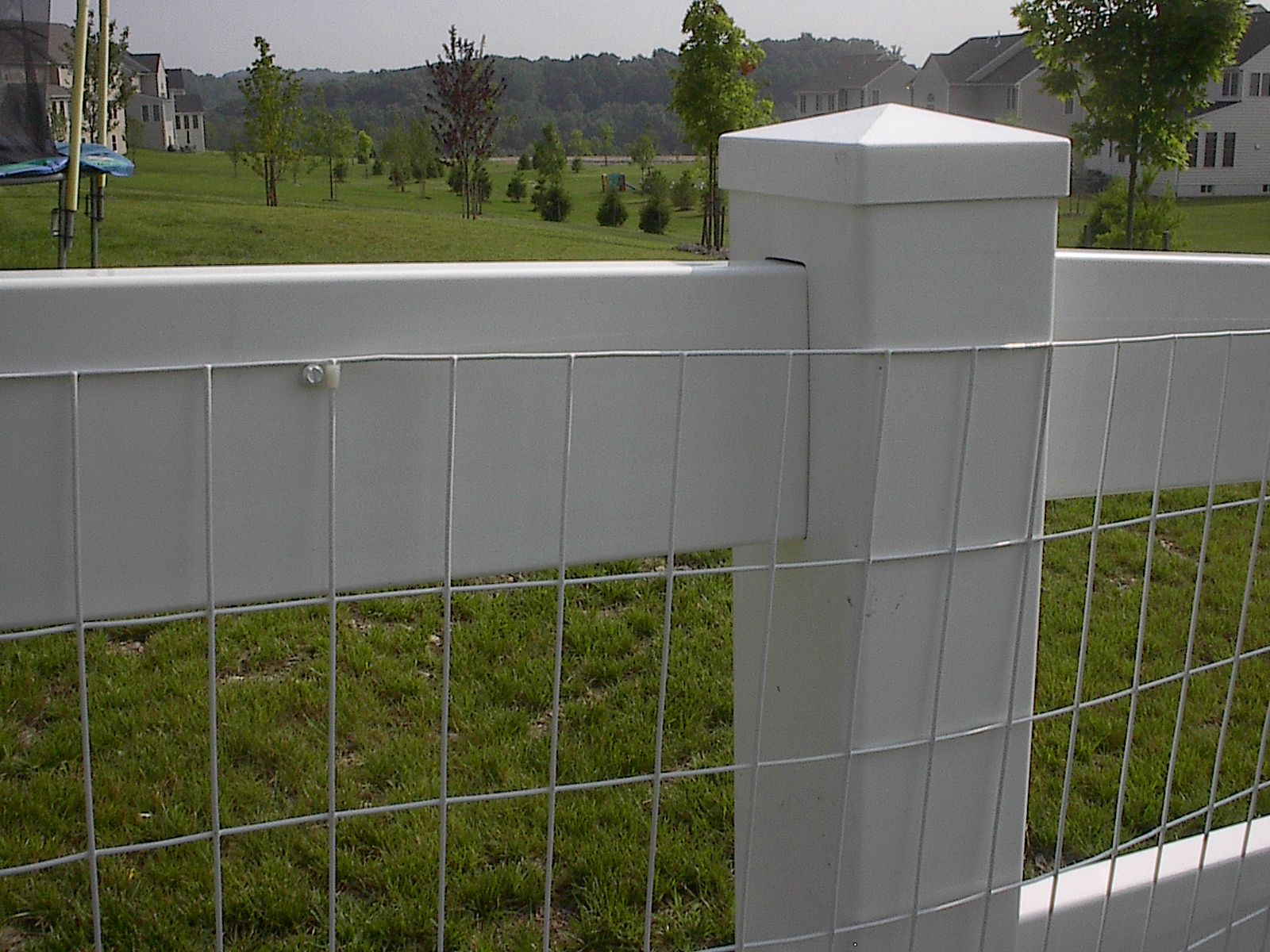 15 White Vinyl Coated Welded Wire Mesh Attached Wnylon Clip throughout measurements 1600 X 1200