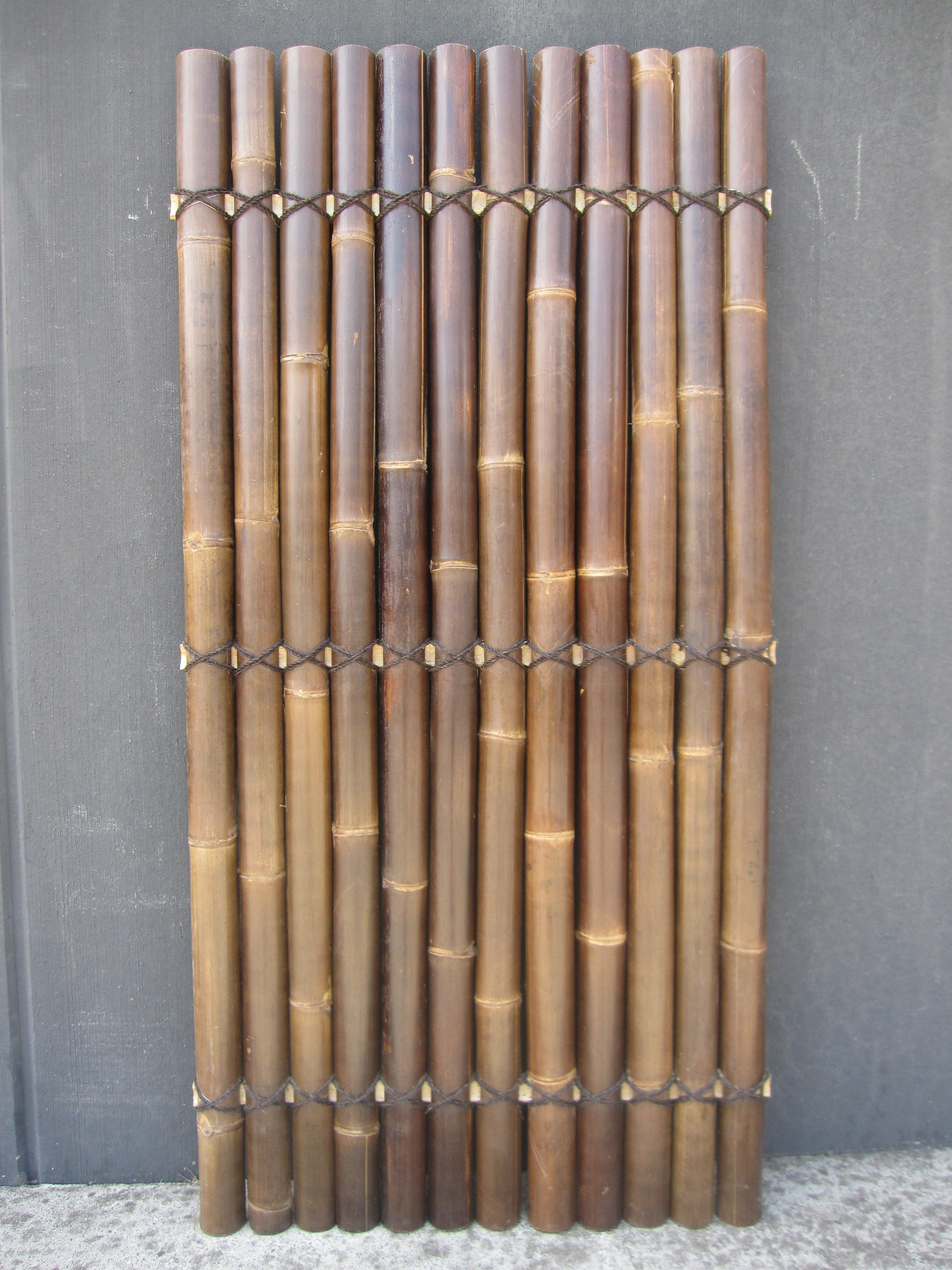 1800 X 900 X 35mm Black Half Raft Bamboo Fence Screening Bunnings with dimensions 3000 X 4000