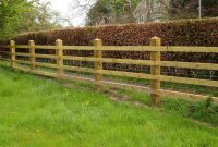 3 Rail Wood Fence Post Fences Design in proportions 1447 X 1085