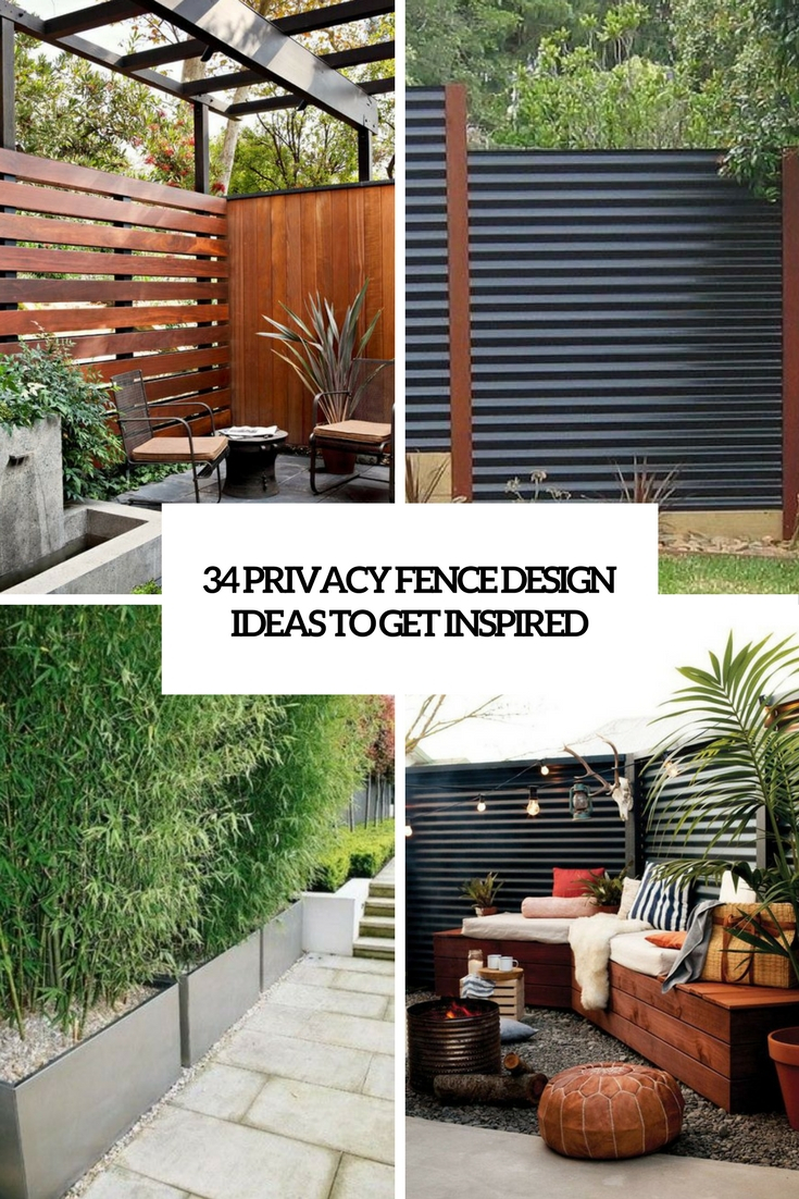 34 Privacy Fence Design Ideas To Get Inspired Digsdigs in measurements 735 X 1102