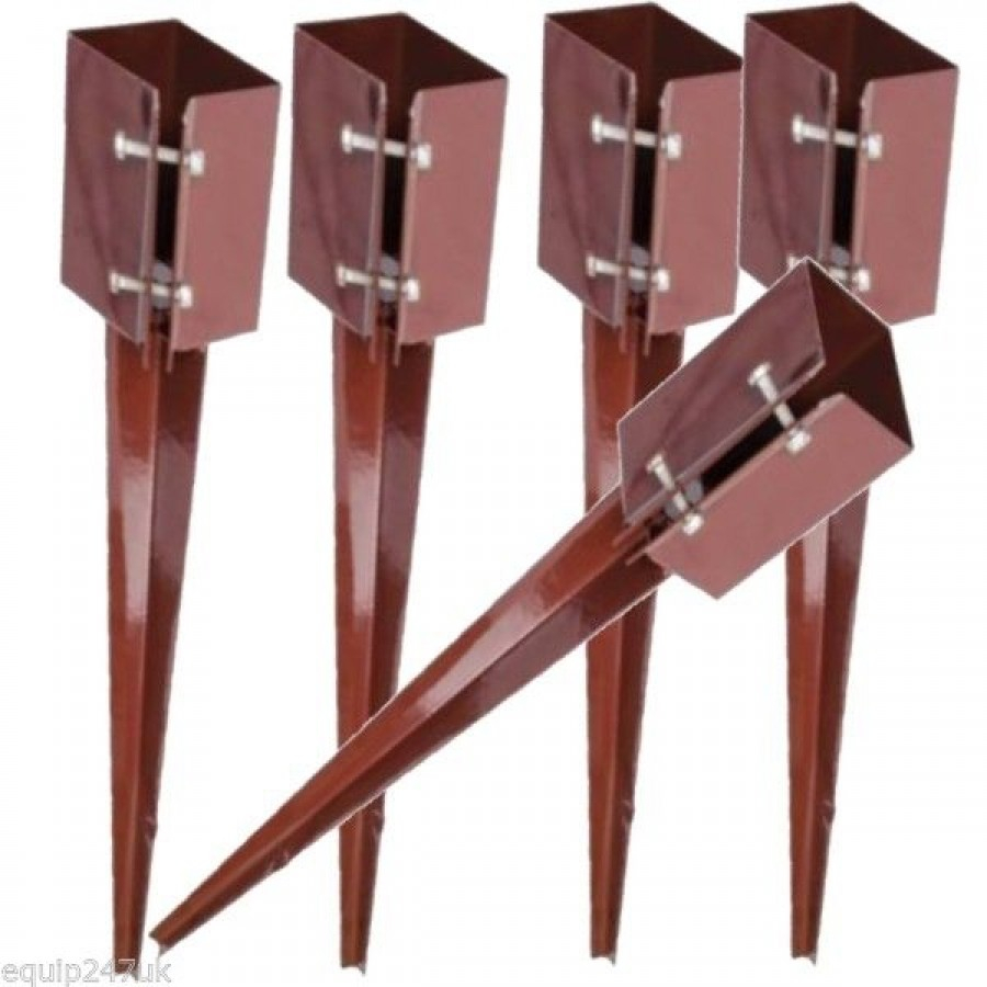 4 Steel Fence Post Holder Drive In Support Rust Resistant 100mm regarding proportions 900 X 900