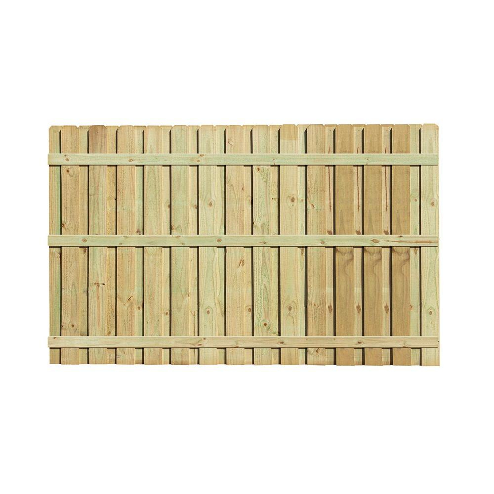 6 Ft H X 8 Ft W Pressure Treated Pine Board On Board Fence Panel in measurements 1000 X 1000