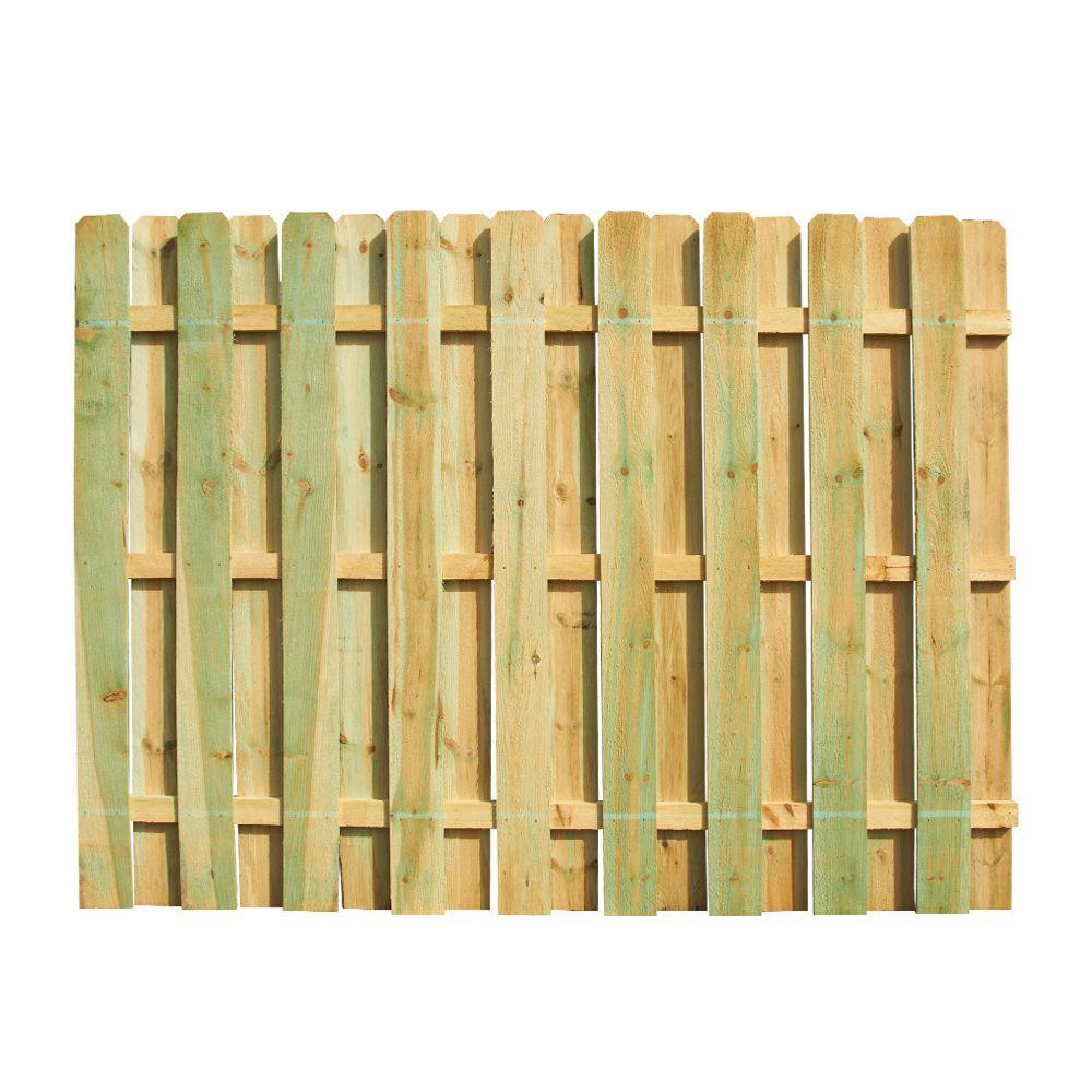 6 Ft H X 8 Ft W Pressure Treated Pine Shadowbox Fence Panel 118830 with regard to proportions 1000 X 1000