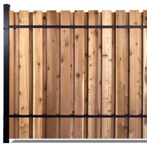 6 Ft X 8 Ft Black Aluminum End Post Fence Panel Kit With 10 Ft with sizing 1000 X 1000
