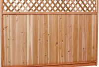 6 Ft X 8 Ft Premium Cedar Lattice Top Fence Panel With Stained for size 1000 X 1000