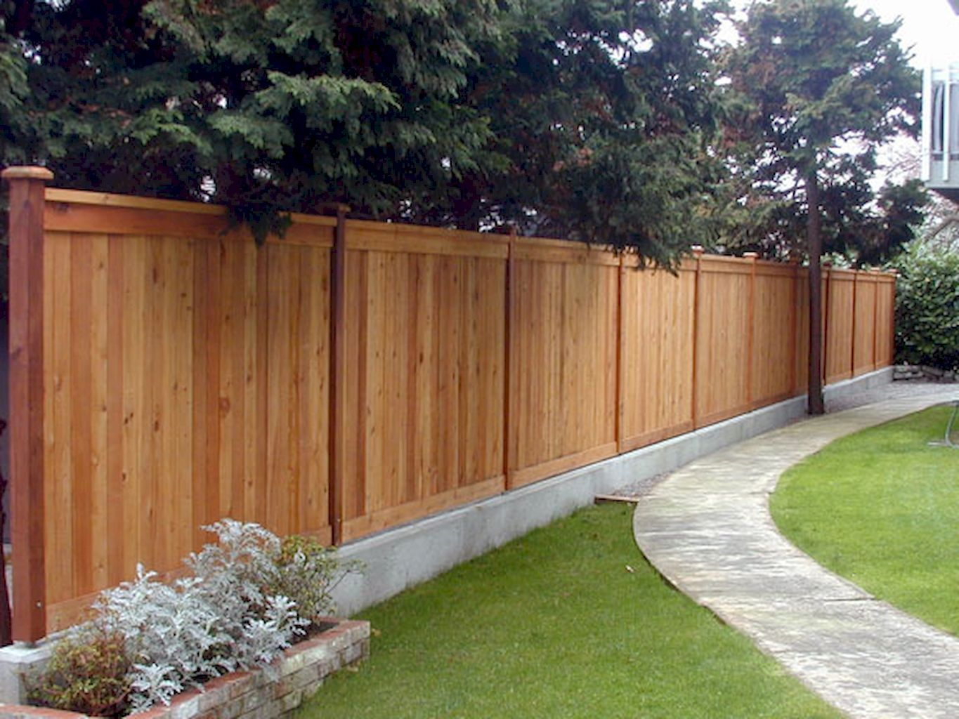 70 Wooden Privacy Fence Patio Backyard Landscaping Ideas throughout dimensions 1365 X 1024