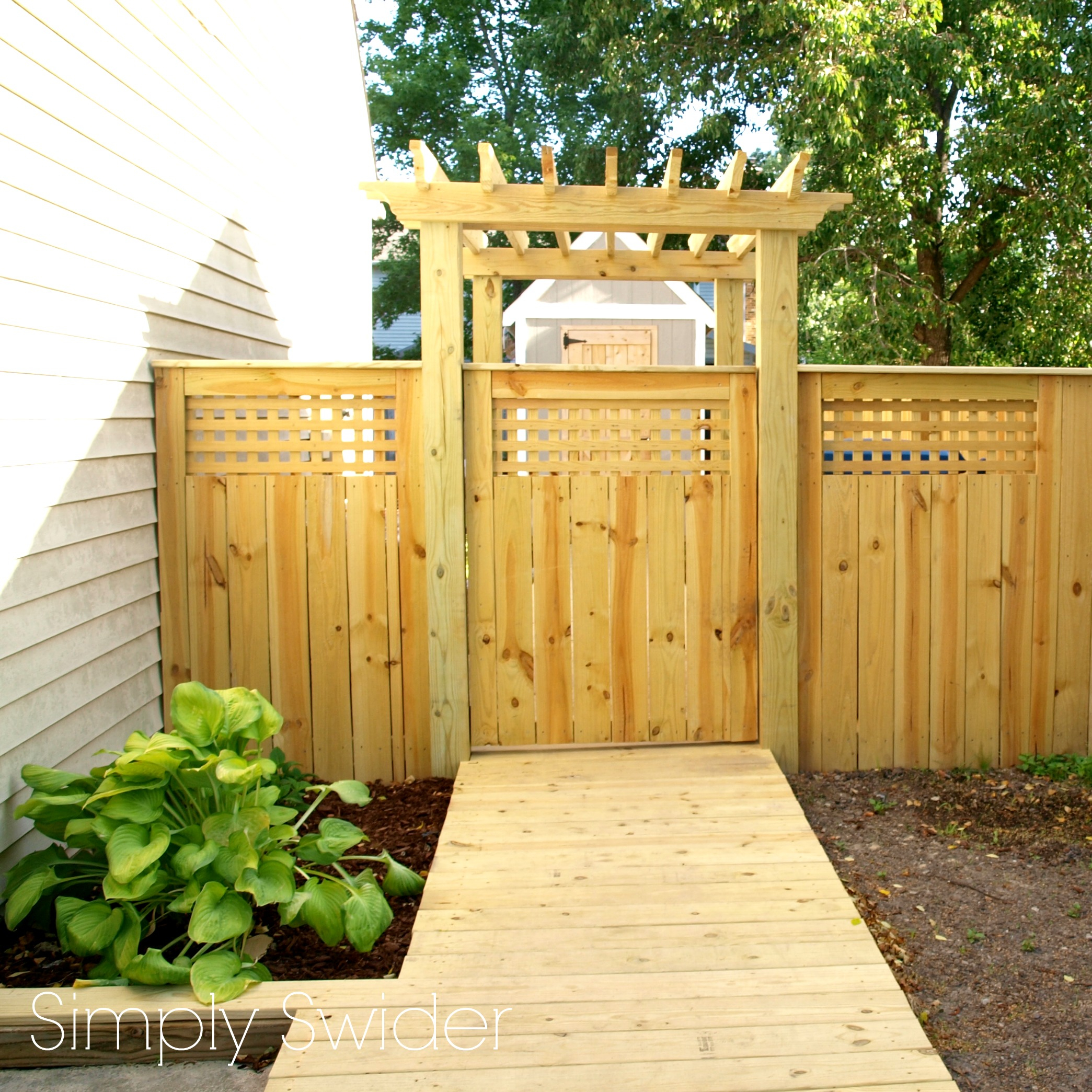 A Beautiful Fence And Gate With An Arbor Simply Swider pertaining to size 2089 X 2089