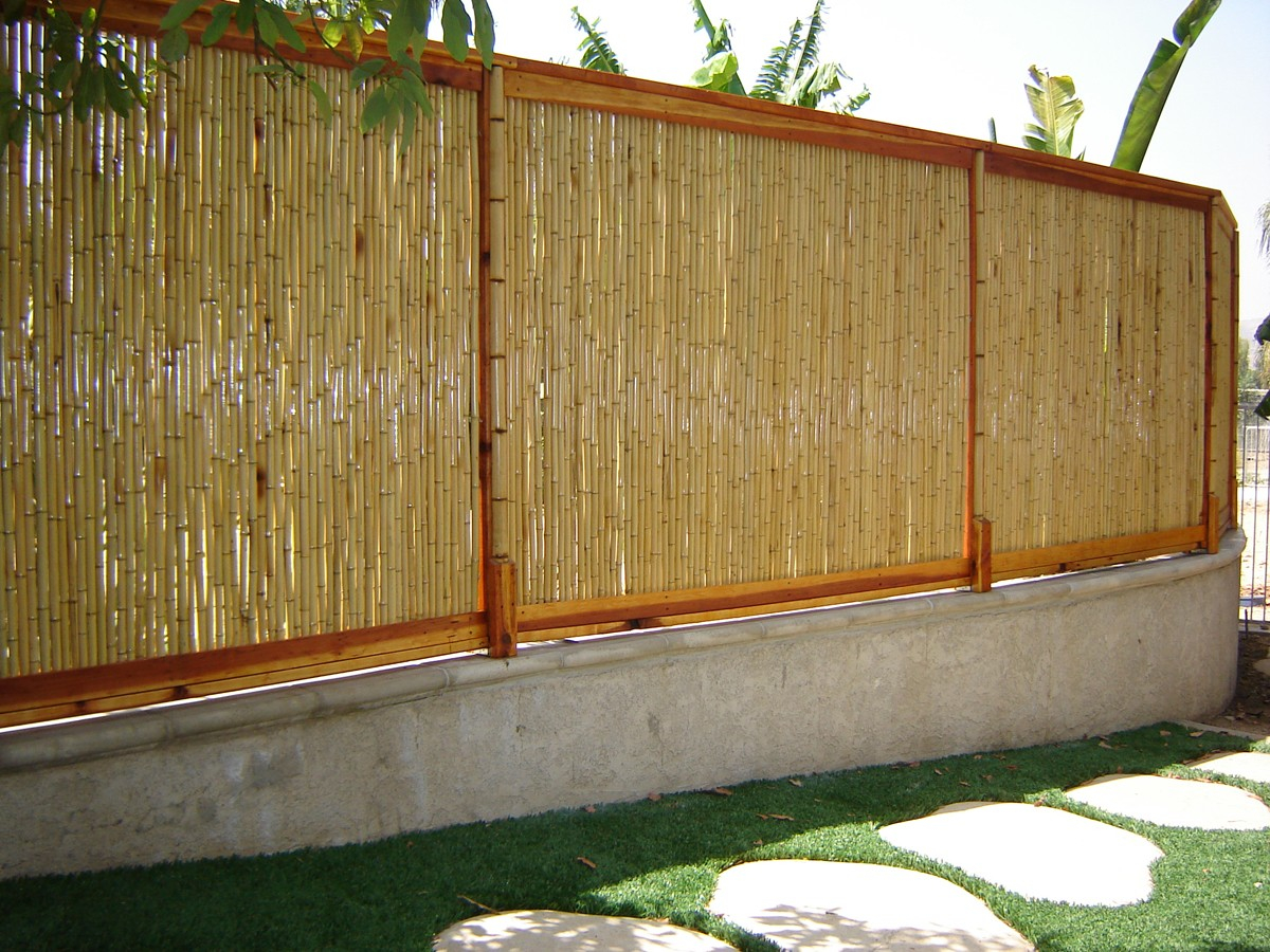 A Rustic Bamboo Fence Panels Catkin Home Decor inside proportions 1200 X 900