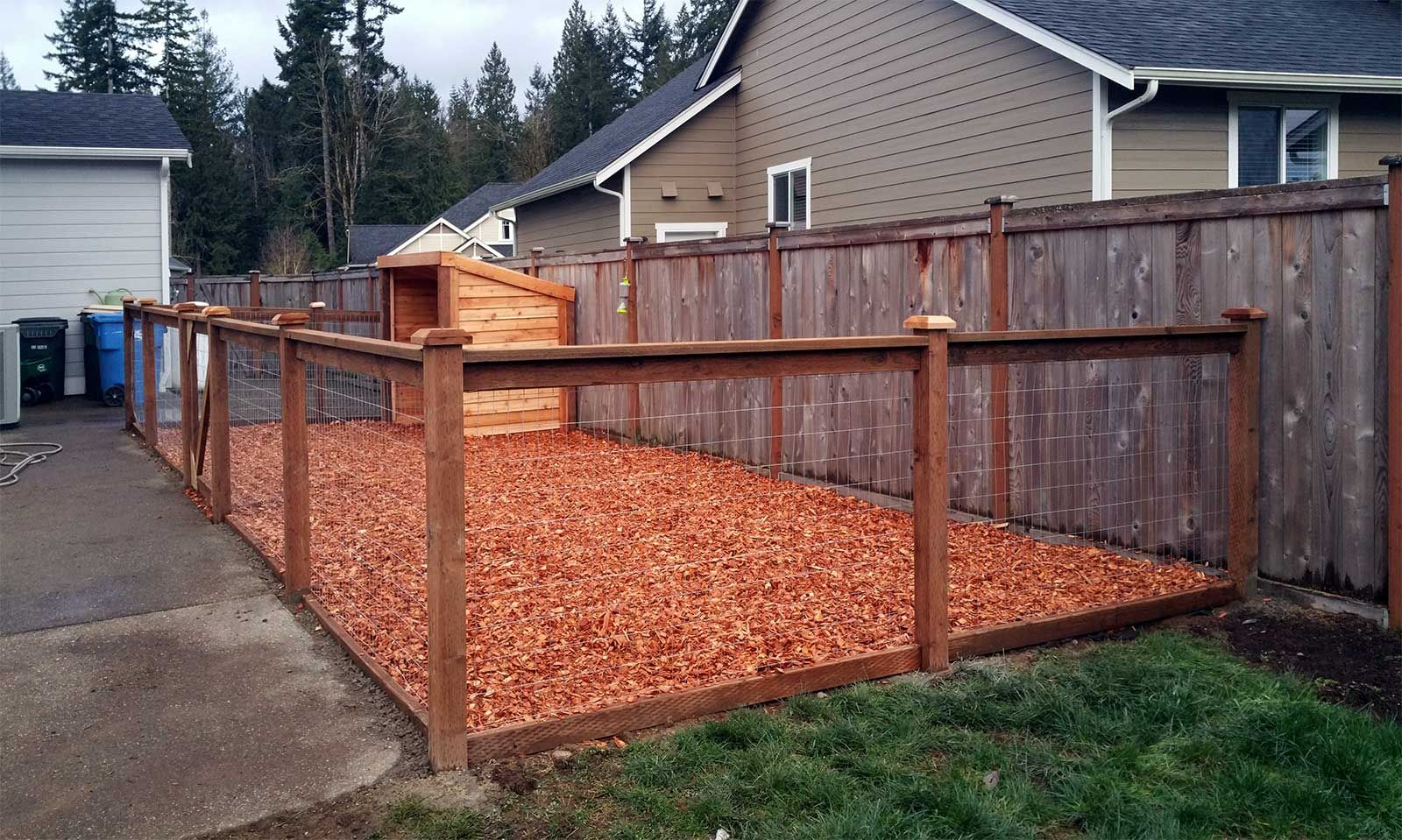 After The Finished Dog Kennel Includes A Steel Fence With Pressure inside measurements 1600 X 959