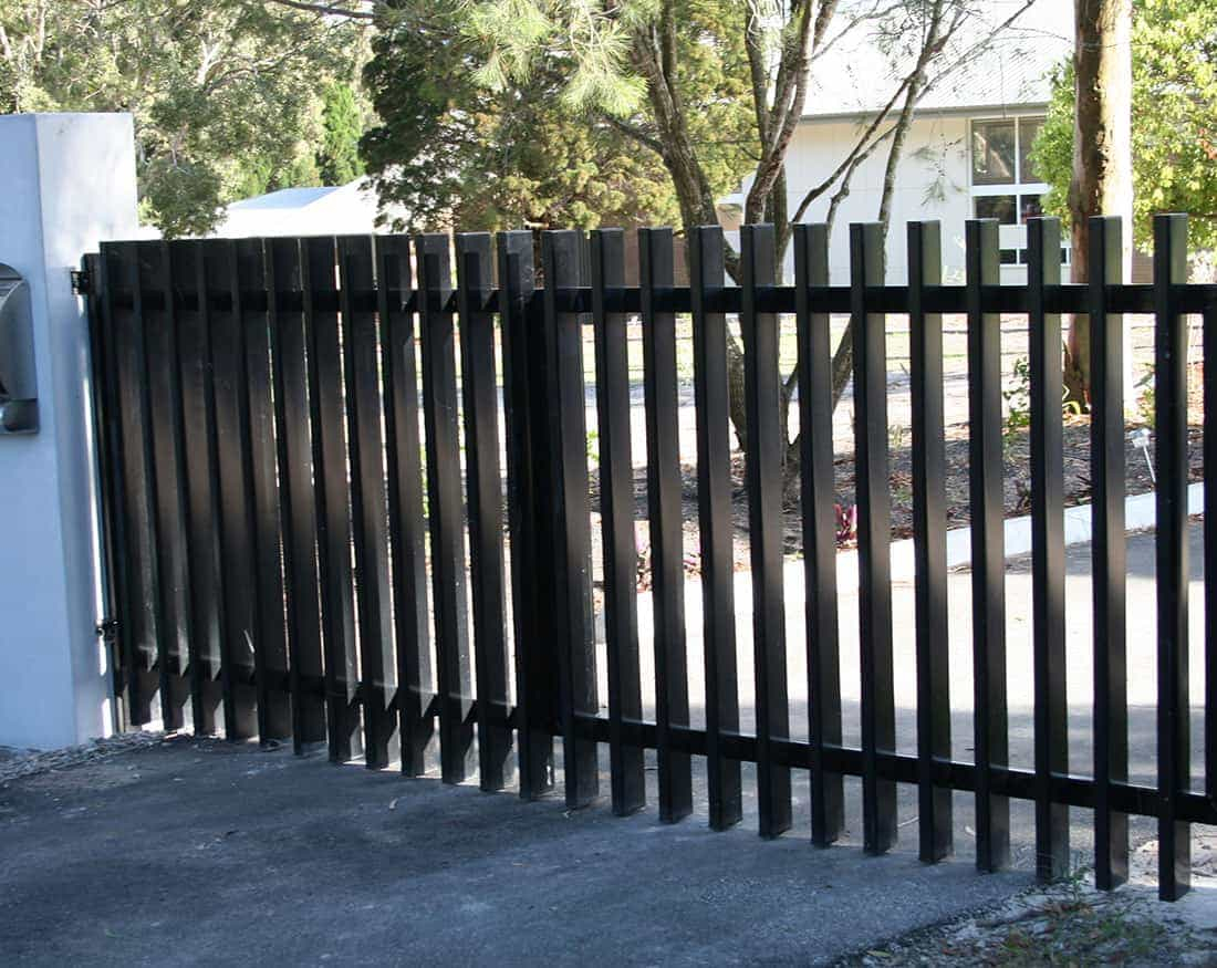 Aluminium Fencing Australia Steel Post Rail with measurements 1100 X 875