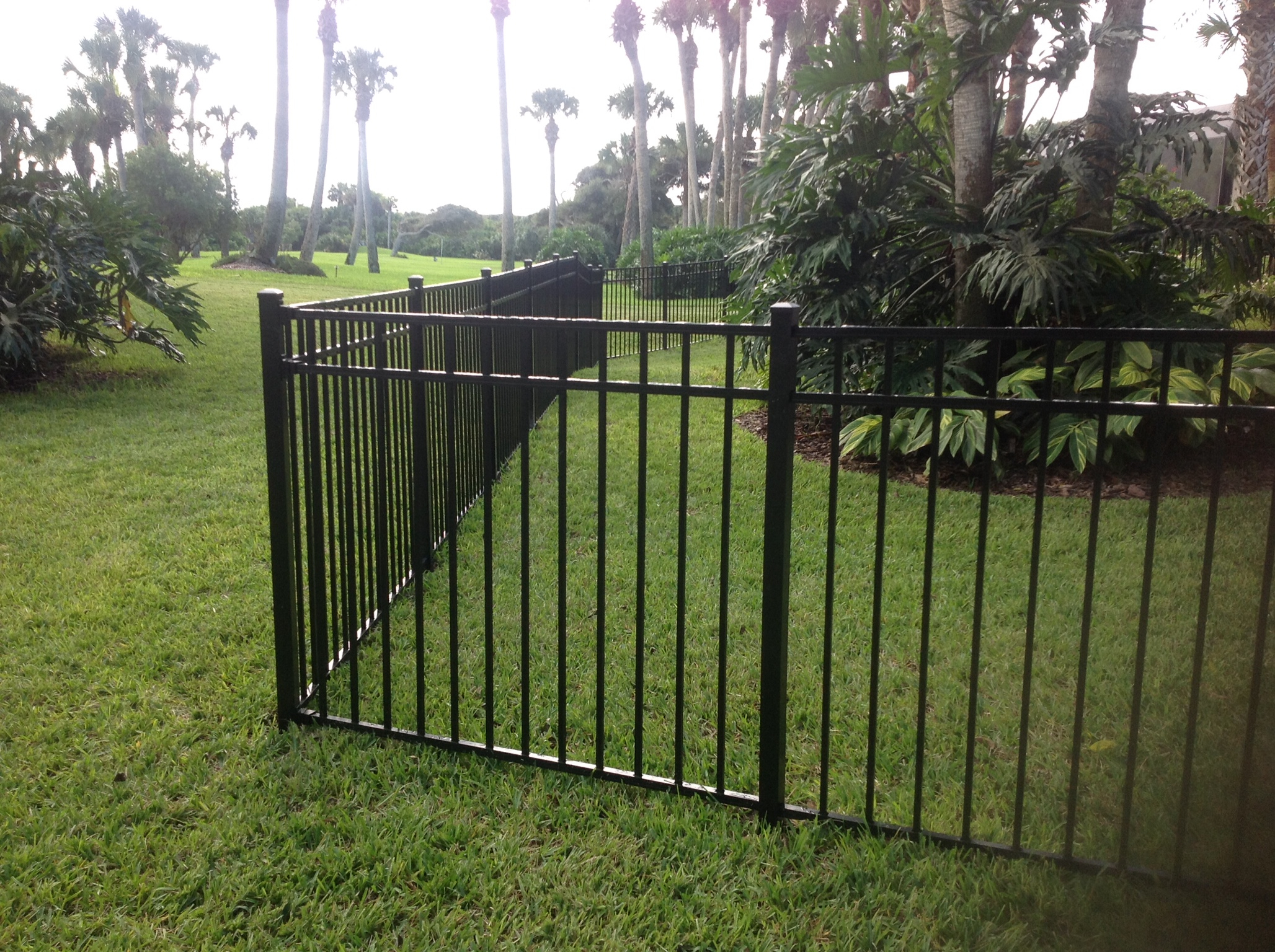 Aluminum 3 Rail Flat Top And Flat Bottom Fence Florida Fence within measurements 2056 X 1536