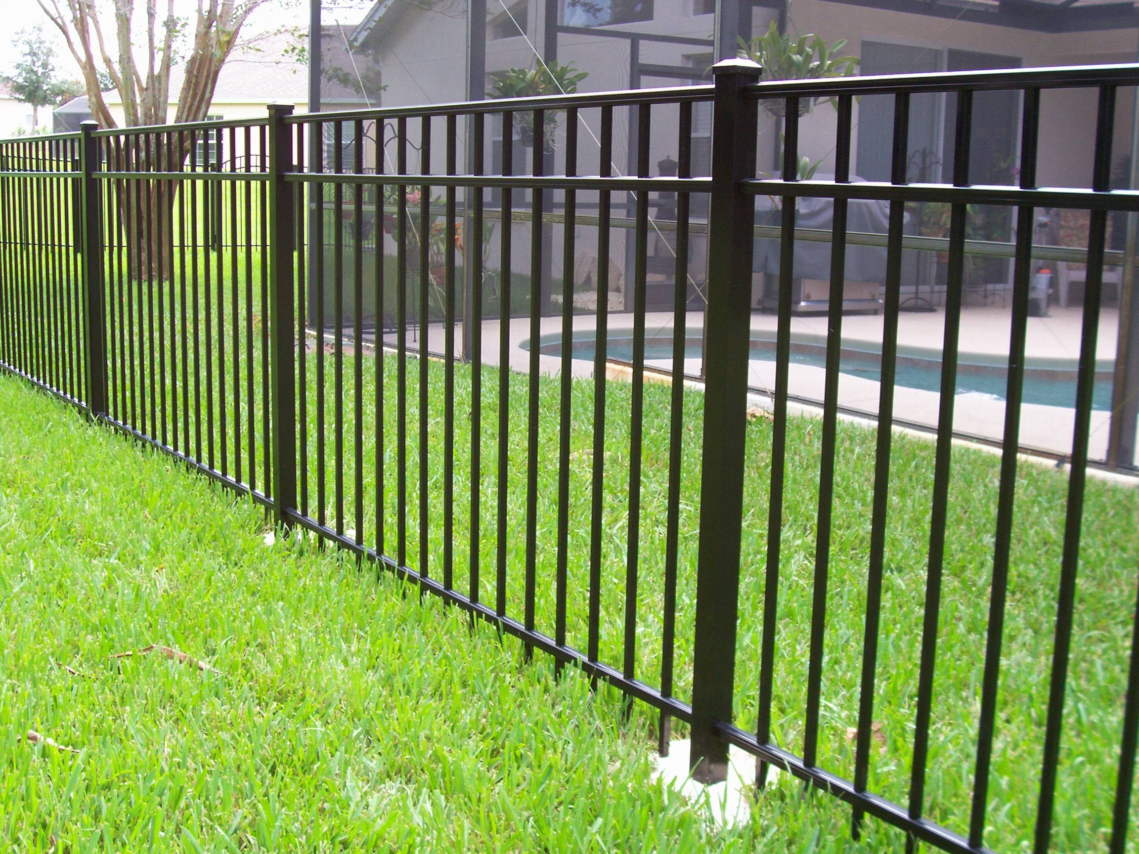 Aluminum Fences Chicago Metal Fencing Illinois Iron Gate 60602 intended for size 2304 X 1728