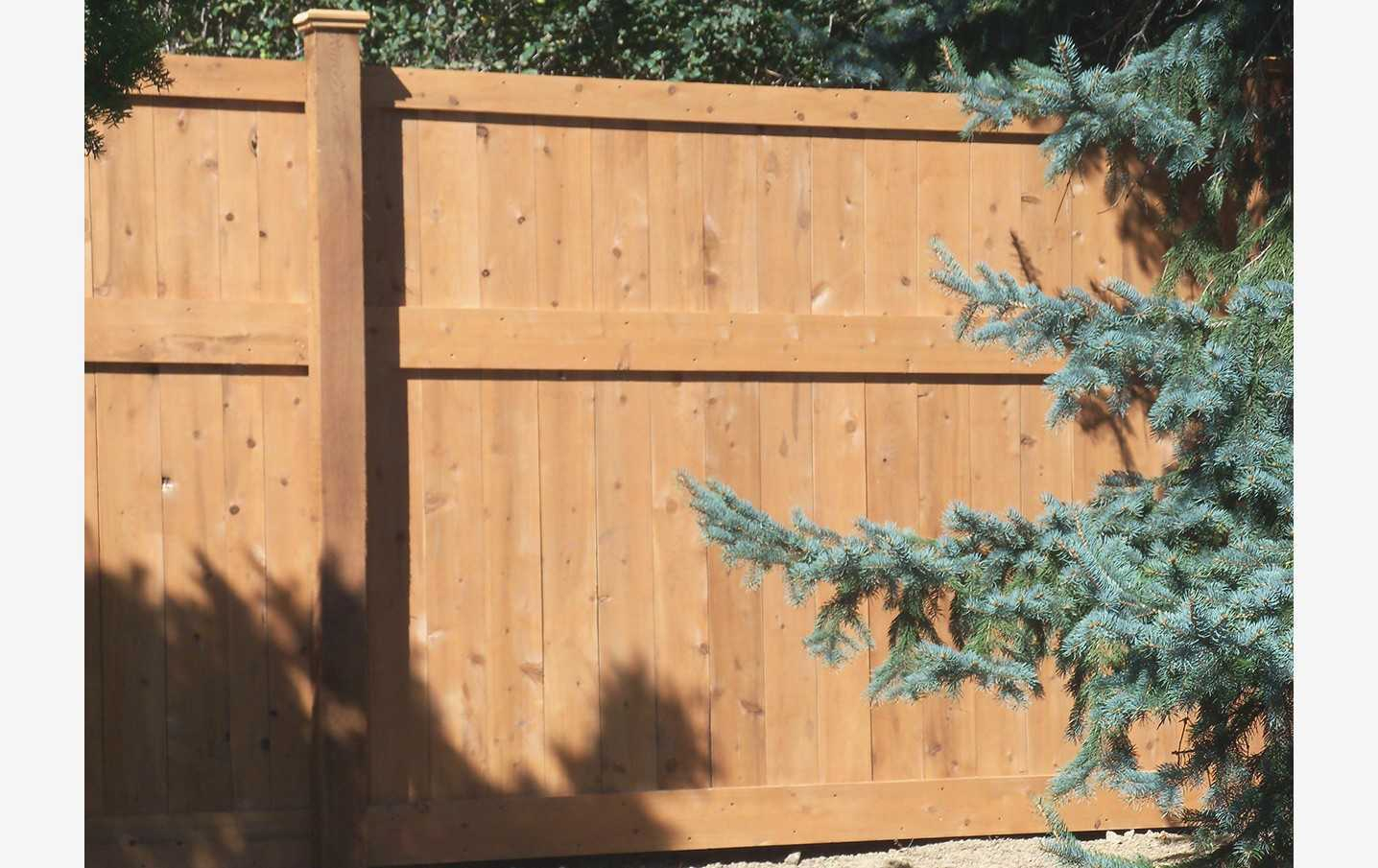 Americas Backyard Fence Elegant Solid Cedar Fences Joliet Il pertaining to proportions 1436 X 905