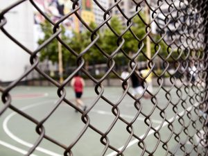 Basketball Fence A Wire Fence Around A Urban Basketball Co Flickr regarding size 1024 X 768