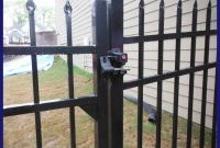 Best Metal Fence Gate Locks U Design Pict Of Post Size Inspiration throughout size 1060 X 803