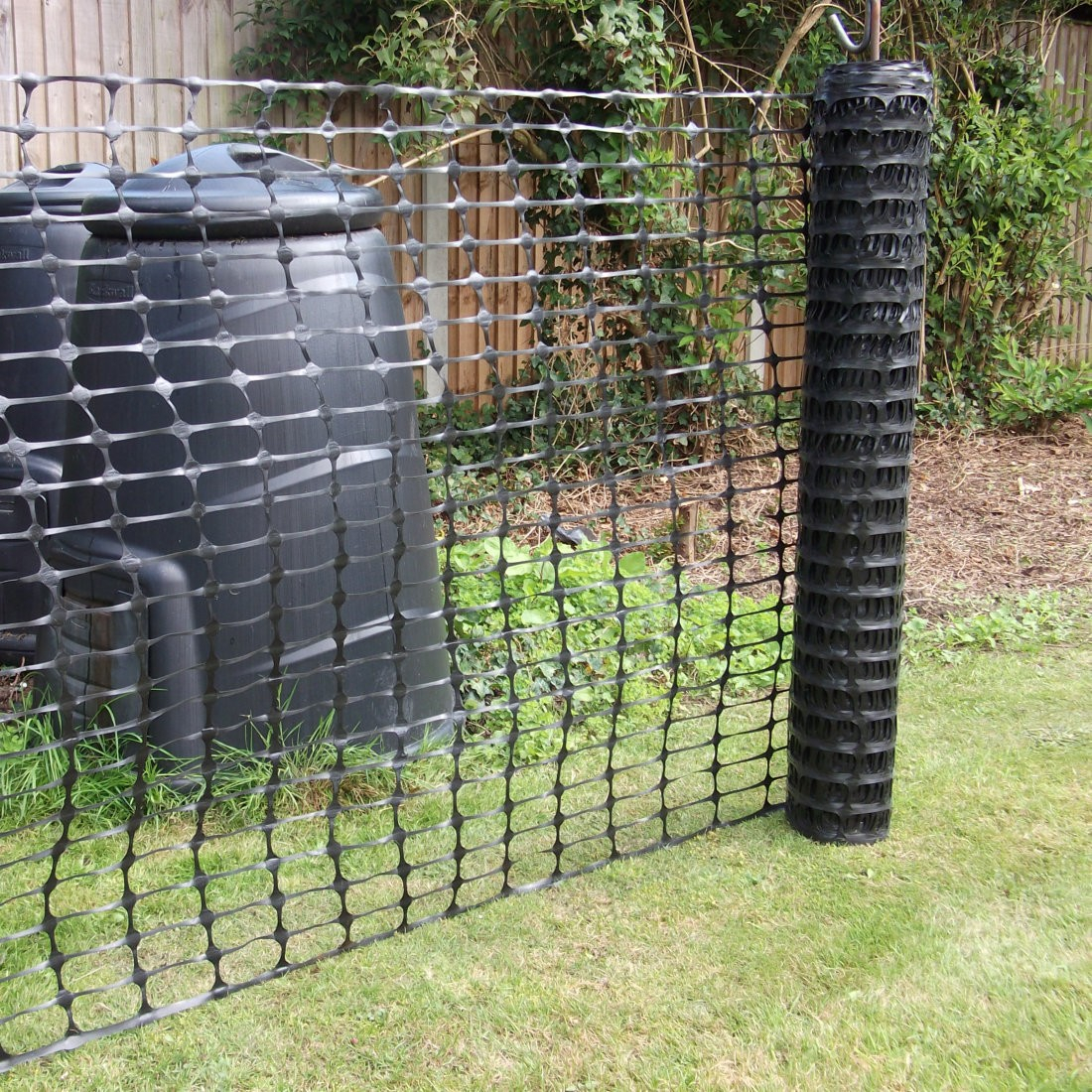 Black Plastic Barrier Mesh Fence 50m Rolls inside dimensions 1100 X 1100