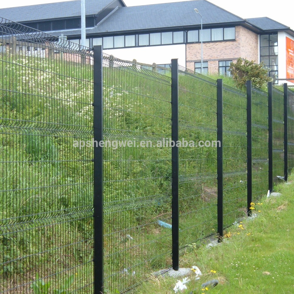 Black Welded Wire Fence Mesh Panelbackyard Metal Fencecheap Yard with regard to measurements 1000 X 1000