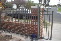 Brick And Iron Fence Ideas Google Search Fence Project with regard to measurements 1024 X 768