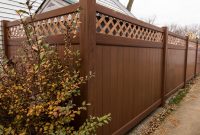 Brown Vinyl Lattice Fence Panels Fences Ideas with proportions 1024 X 768