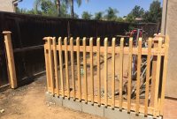 Build A Fence Using Cinder Blocks As The Base All The Wood Was regarding sizing 4032 X 3024