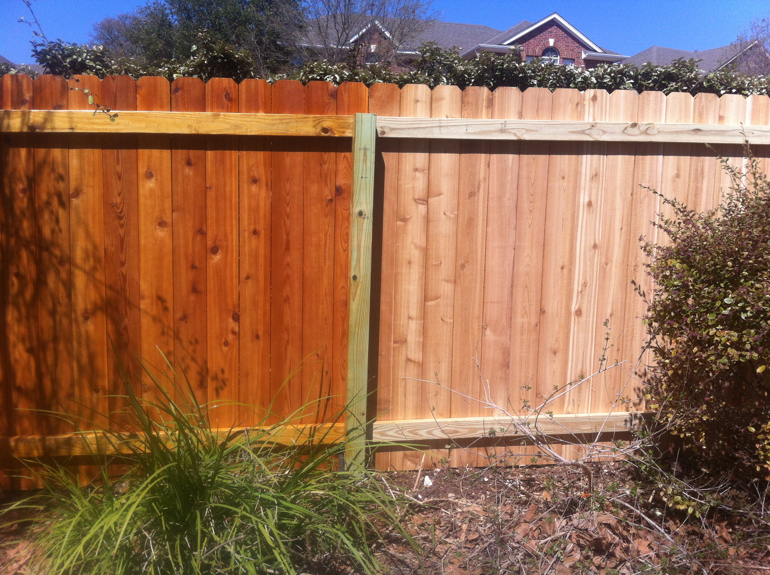 Cedar Fence Clear Sealer Fences Ideas regarding sizing 2592 X 1936