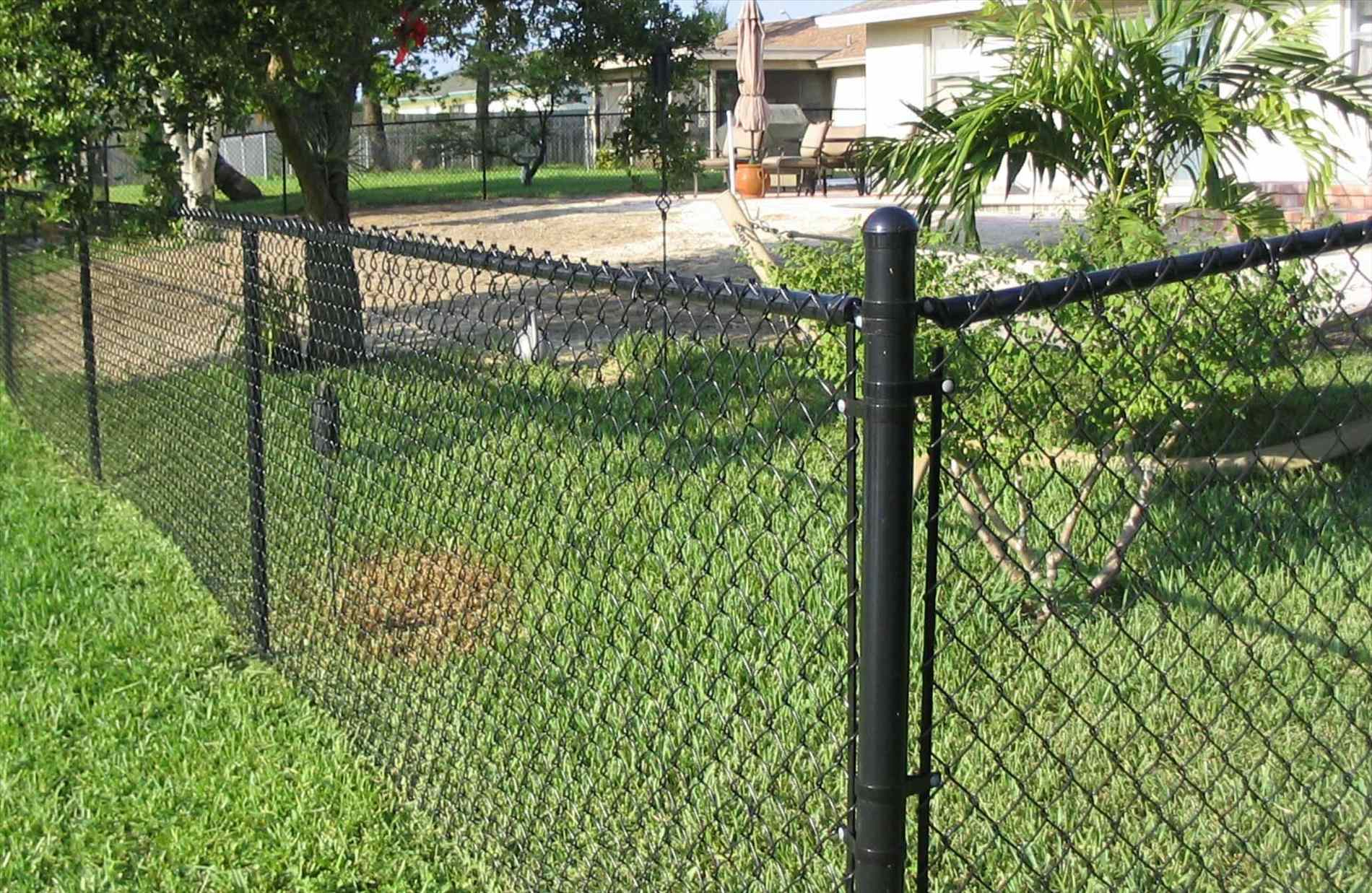 Chain Link Fence Posts Black Fences Ideas intended for proportions 1900 X 1237