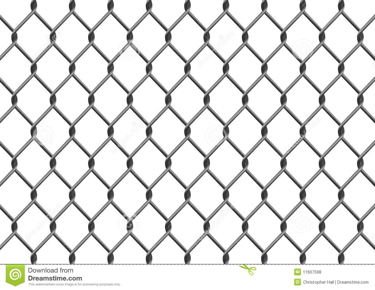 Chain Link Fence Stock Vector Illustration Of Cage Drawing 11607598 with proportions 1300 X 1004