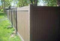 Chestnut Brown Vinyl Fence Special The American Fence Company inside proportions 3664 X 2748