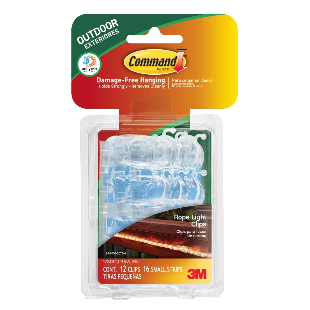 Command Outdoor Rope Light Clips With Foam Strips 12 Piece Per Pack throughout dimensions 1000 X 1000