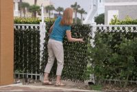 Compass Home Expandable Faux Ivy Privacy Fence With Lights On Qvc regarding size 1280 X 720