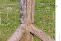 Corner Fence Post With Stock Fence Stock Image Image Of Fencing intended for size 957 X 1300