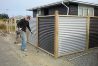 Corrugated Metal Fence Panels Fences Landscap intended for sizing 2592 X 1944