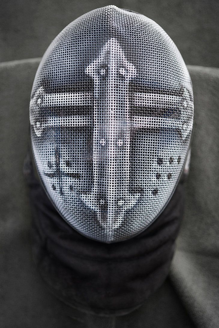 Crusader Fencing Mask Gwallchmai On Deviantart Grimm for proportions 729 X 1095