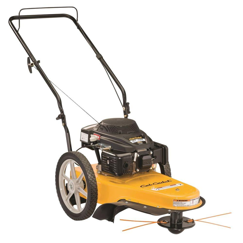 Cub Cadet 22 In 159cc Gas Walk Behind String Trimmer Mower St 100 with proportions 1000 X 1000