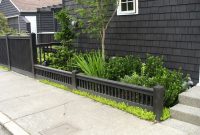 Cushioned Black Low Fence And Small Garden Also Unique Brick Wall for measurements 2000 X 1500