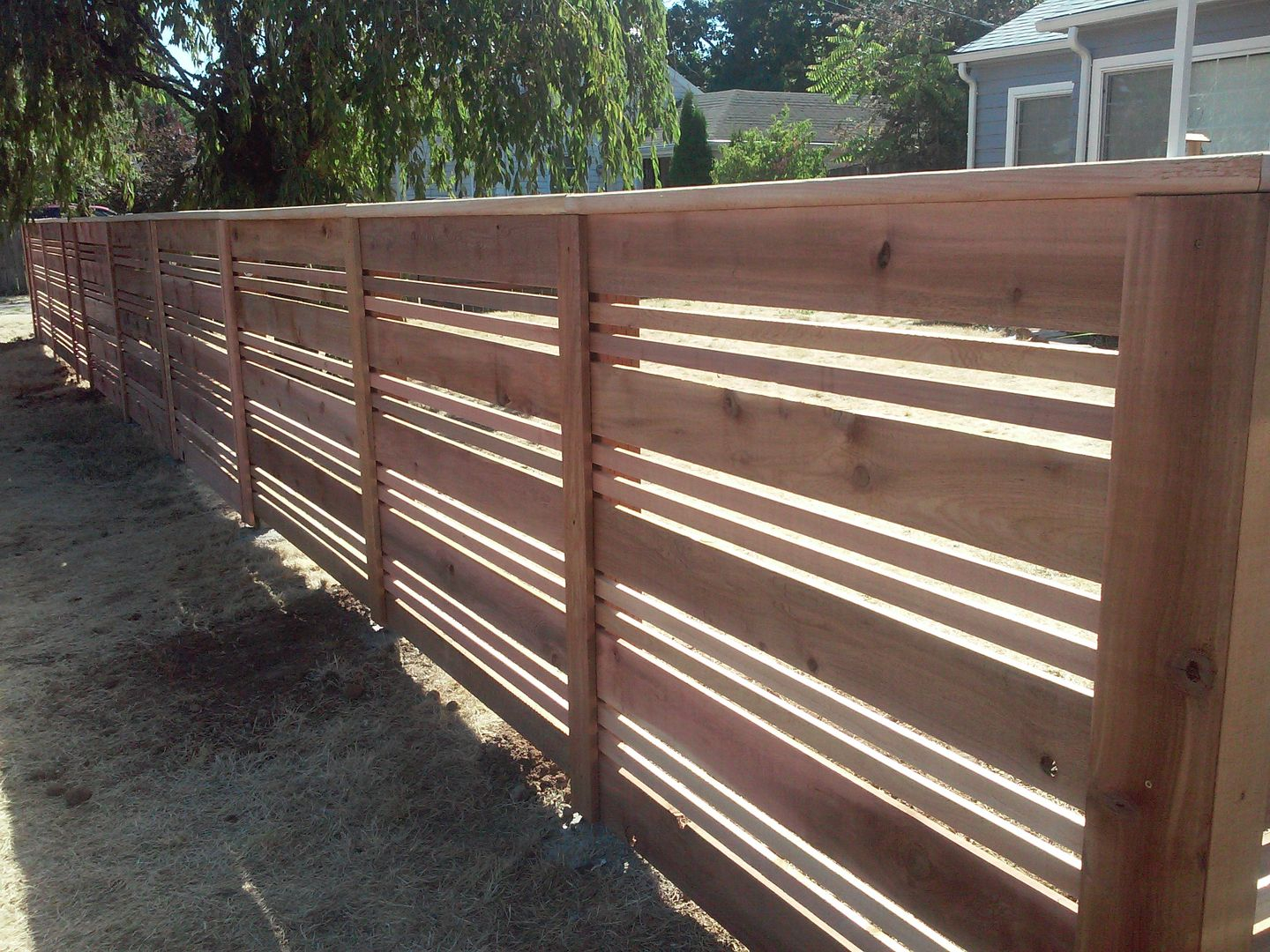 Custom Horizontal Wood Fences Portland Or Horizontal Fence Design in proportions 1440 X 1080