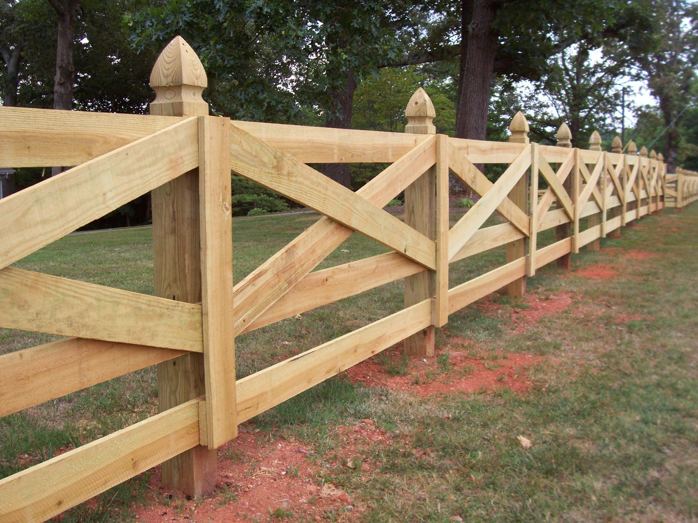 Custom Wood Crossbuck Horse Fence Design Mossy Oak Fence Company regarding size 2304 X 1728