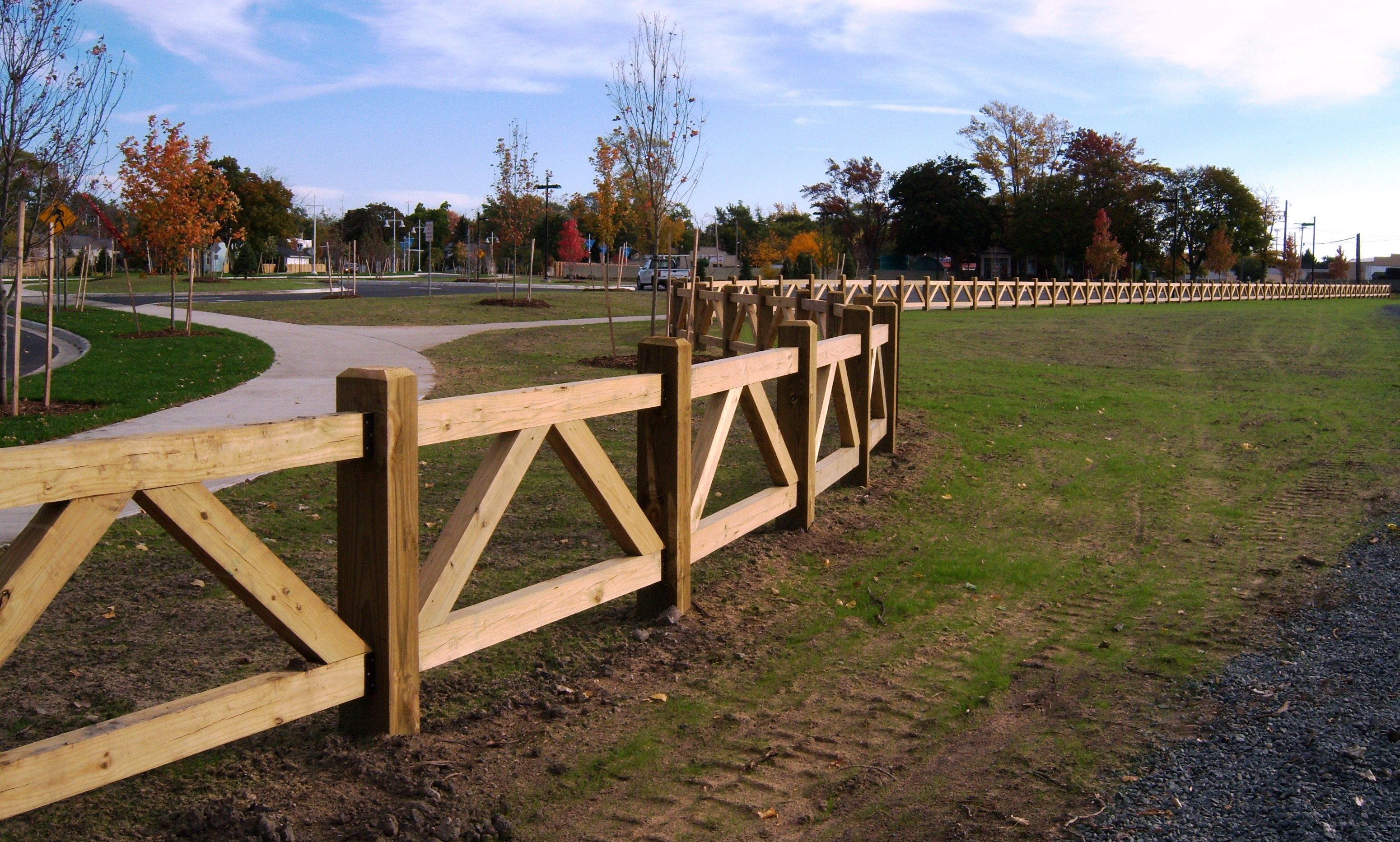 Custom Wood Farm Fence Around Park Gardening Back Yard Ideas pertaining to sizing 3100 X 1865