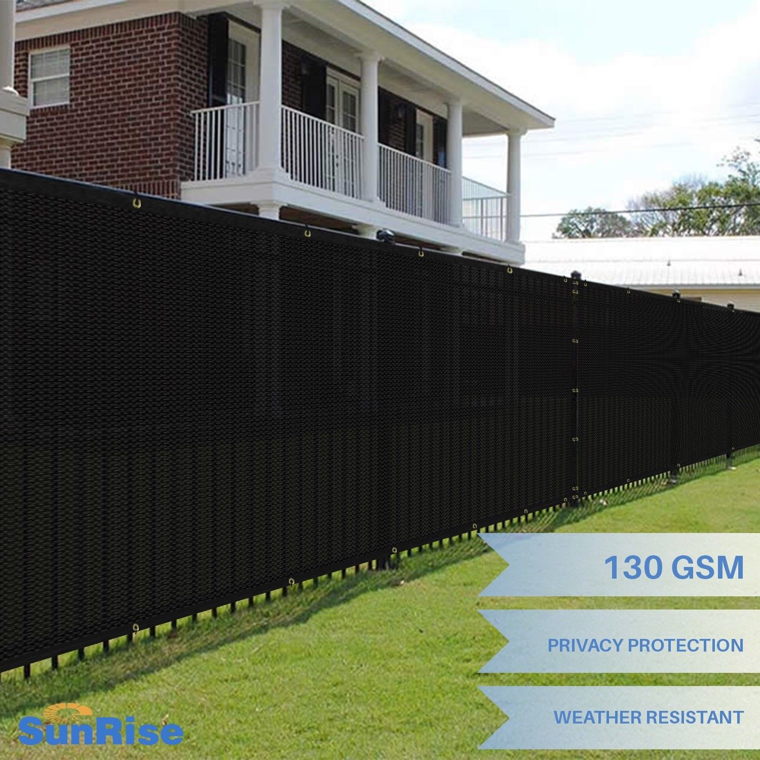 Customize 4 Ft Tall Black Privacy Screen Fence Windscreen Mesh intended for proportions 1500 X 1500