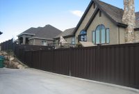 Dark Brown Fence That Is A Better Alternative Than Vinyl Fencing inside measurements 2592 X 1944