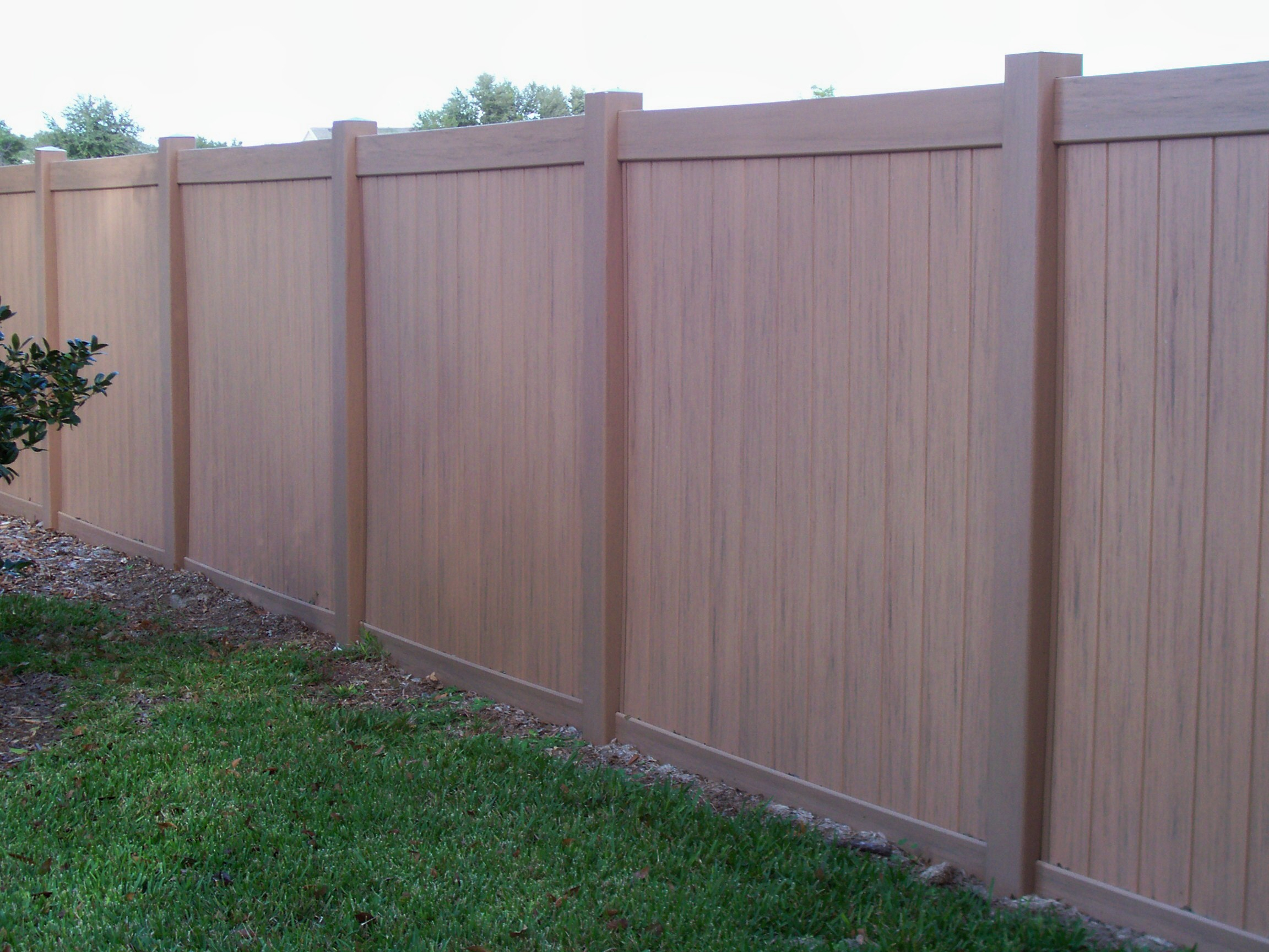 Dark Brown Vinyl Fence Panels Fences Design with measurements 2304 X 1728