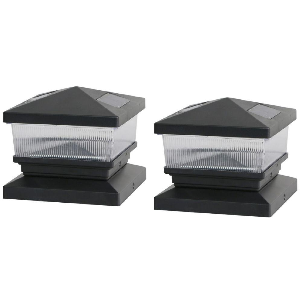 Deck Impressions Solar Black Post Cap With 6 In X 6 In Adapter 2 for dimensions 1000 X 1000