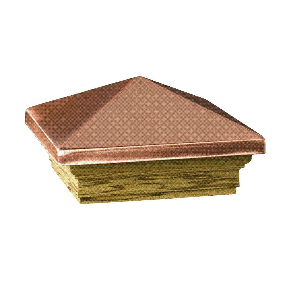 Deckorail Verona 4 In X 4 In Copper High Point Pyramid Post Cap within measurements 1000 X 1000