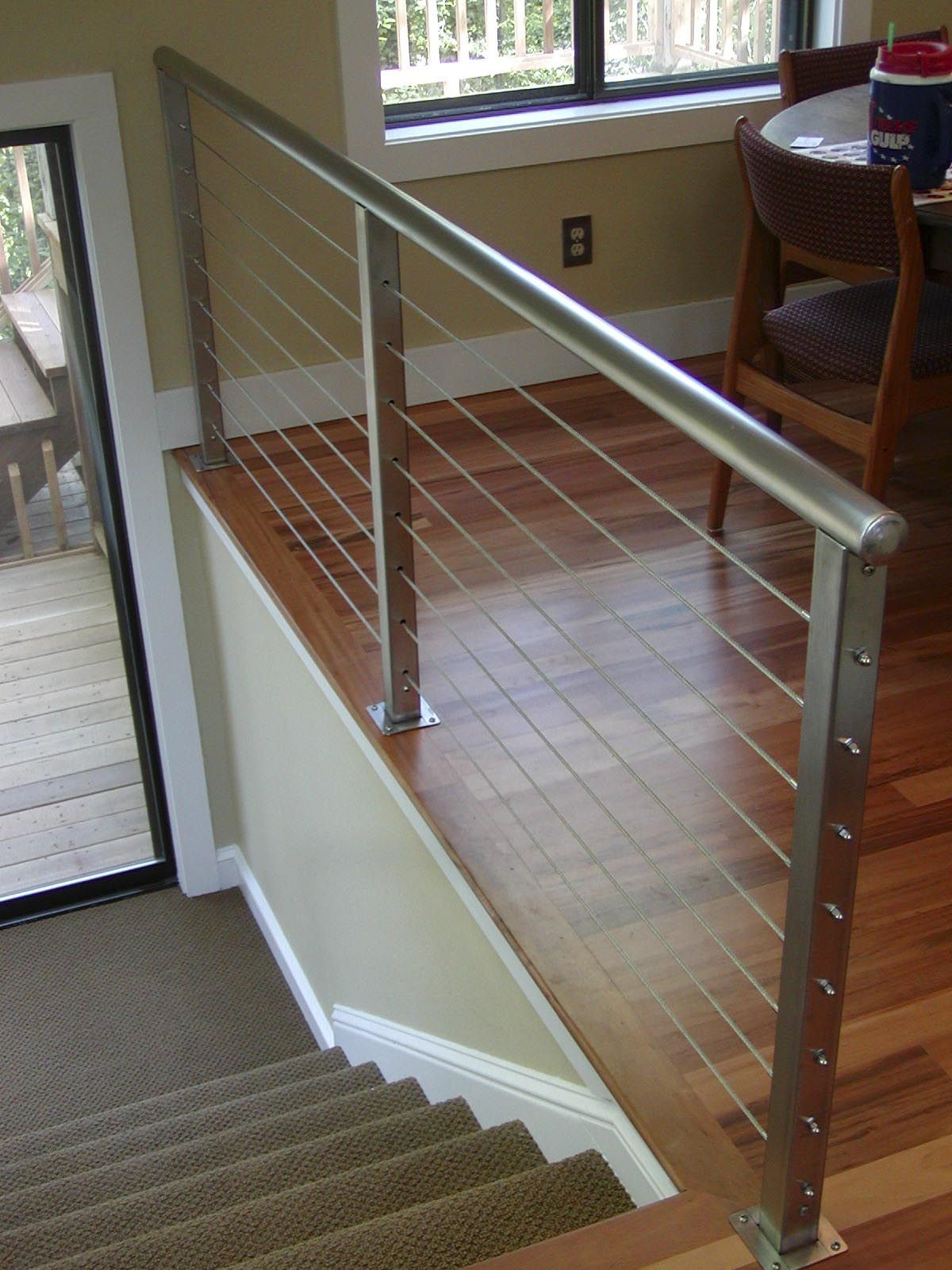 Decks With Wire Cable Railings Railing Is A Deco Steel Guardrail within dimensions 1200 X 1600