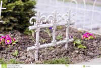 Decorative White Metal Fence In Spring Garden Stock Photo Image Of regarding dimensions 1300 X 957