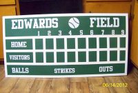 Diy Baseball Scoreboard A Wonderful Homemade Gift For Any Baseball within dimensions 3648 X 2736