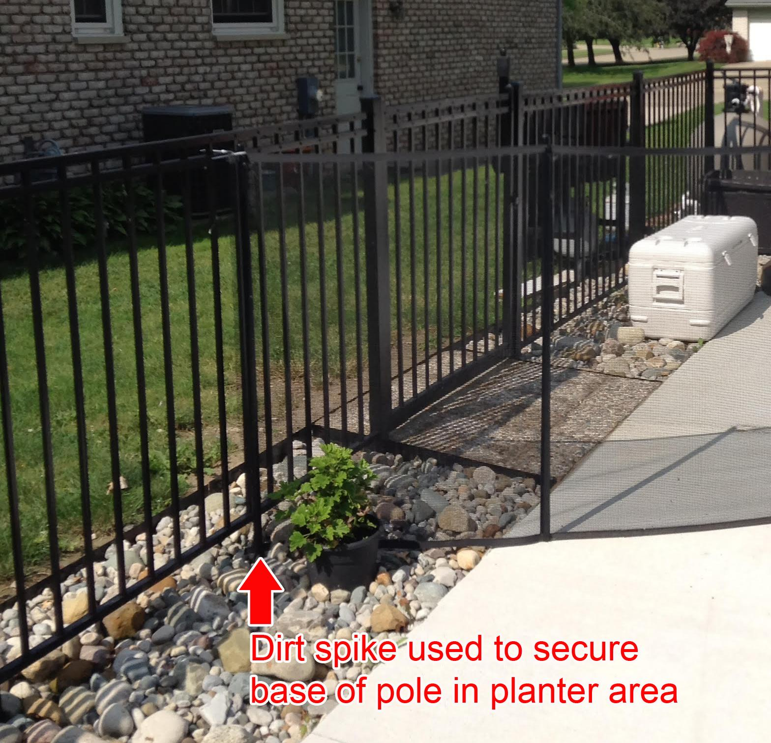 Diy Child Safety Pool Fence Dirt Spikelifefence pertaining to dimensions 1568 X 1511