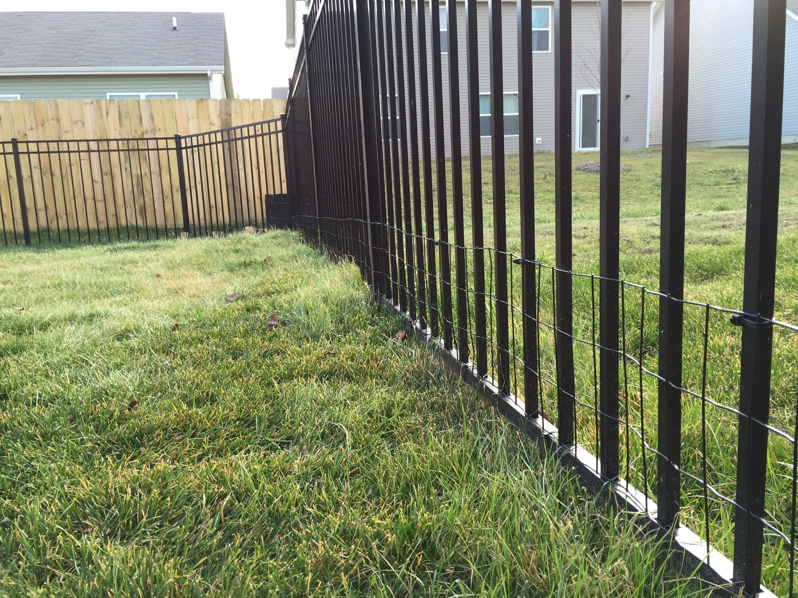 Diy Keep Small Dog In Yard With Welded Wire Aluminum Fence Addition intended for sizing 1600 X 1200