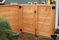 Double Door Gate Horizontal Wood Fence With Alternating Picket regarding measurements 1500 X 1000