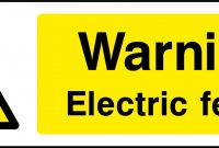 Electric Fence Sign Health And Safety Signs inside proportions 1701 X 567